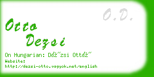 otto dezsi business card